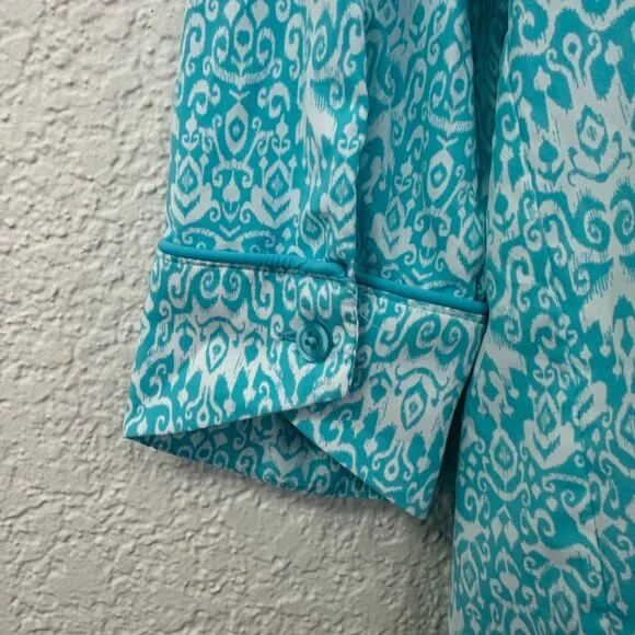 Coolibar Womens UPF Button Up Shirt Dress Size XXL Blue Beach Swim Cover-up - Picture 6 of 12